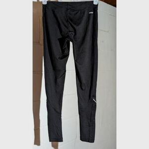 Danskin Now Black Athletic Leggings Activewear Workout Reflective Stripe Small